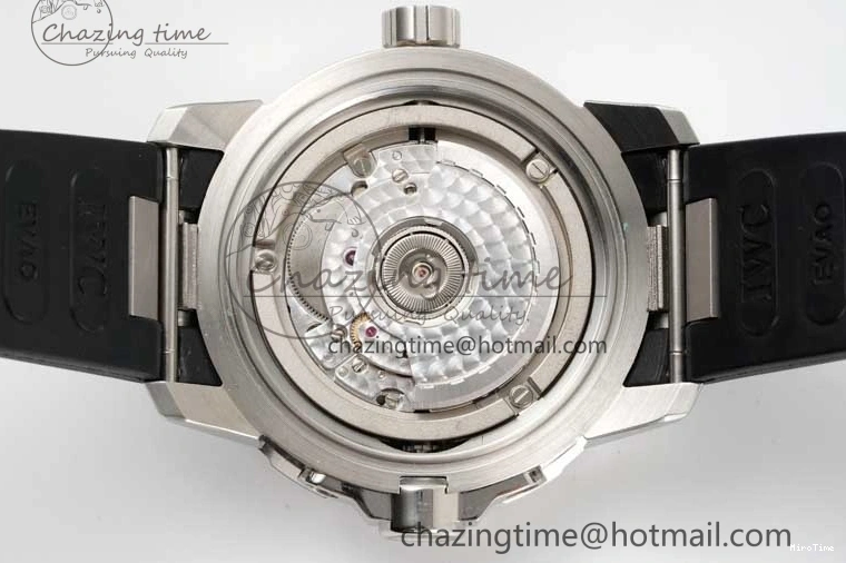 MIROTIME 0311 TechFriendly Aquatimer SS IW3290 RSF 1:1 Best Edition Black Dial on Black Rubber Strap A 7076